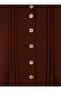 Large Size Ruffle Collar Aerobin Tunic - Bitter Brown - Alia - 3