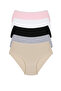 100% Cotton High-Waisted Women’s Briefs 5-Piece Package SNM-5KLT - 2