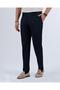 Italian Cut Belt Pleated Navy Blue Fabric Pants T10801 - 4