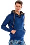 C44200 Double Layer Collar Knit Detail Men's Sweatshirt - 4