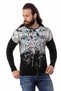 Cl516 Royal Patterned Thin Sweatshirt