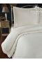 Solmira Cream Double Bedspread with Piping - 4