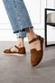 Genuine Suede Ultra Light Belt Detailed Buckle Women's Moccasin – Comfortable and Stylish Casual Shoes - 6