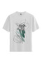 Women/Unisex White 100% Cotton Relaxed Fit Crew Neck Glare Custom Printed T-Shirt
