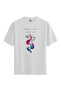 Women/Unisex White 100% Cotton Relaxed Fit Crew Neck Gravity Custom Printed T-Shirt