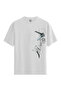 Men/Unisex White 100% Cotton Relaxed Fit Crew Neck Drift Custom Printed T-Shirt