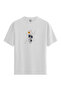 Women/Unisex White 100% Cotton Relaxed Fit Crew Neck Pulse Custom Printed T-Shirt