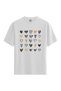 Women'S/Unisex White 100% Cotton Relaxed Fit Crew Neck Soul Custom Printed T-Shirt