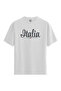 Men/Unisex White 100% Cotton Relaxed Fit Crew Neck Silence Custom Printed T-Shirt