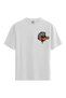 Women/Unisex White 100% Cotton Relaxed Fit (Relaxed Fit) Crew Neck Drip Duck Custom Printed T-Shirt