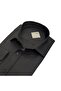 Linen Linen Classic Long Sleeve Anti-Sweat Black Men's Shirt (Regular Fit) - 2