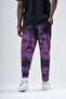Batik Washed Baggy Trousers with Elastic Waist - 4