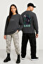 Lenithra Jujutsu Kaisen Gojo Anime Back Printed Unisex Oversize Smoked Sweatshirt