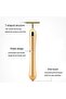 24k Golden Beauty Bar Face Massager, Electronic Facial Roller Y-shape Waterproof Micro Vibrati - 3