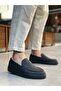 Black Lightweight Black High Sole Laceless Style Men's Shoes Tge230391