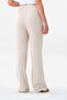 Elastic Waist Linen Trousers 100% Natural Fabric Beige - 5