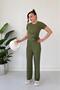 Tie-Up Bubble Suit Khaki - 3