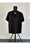 Crepe Fabric Regular Fit Short Sleeve Men's Shirt - 2