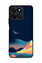 غطاء حماية لهاتف Honor Play 60 Plus 5G برسومات تجريدية على شكل قمر