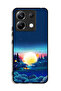 غطاء حماية Xiaomi Poco X6 5G بمنظر غروب الشمس