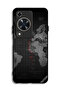 غطاء حماية لهاتف هواوي إنجوي 70 بتصميم خريطة العالم