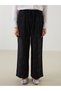 Trendlucky Women's Striped Linen Blend Trousers with Elastic Waist - 3