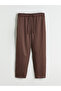 Carrot Cut Women's Trousers with Elastic Waist - 5