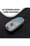 Mercedes-Benz Compatible A, B, C, E, S, g Series, Cla, Cle, Gls, Gla, Glb, Glc, Amg, Gold Edge Tpu Key Case Cover (Black) - 3