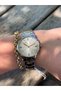 Gold and Silver Bicolor Simple Stylish Steel Cord Waterproof Women's Watch