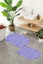 Digital Printed Non-Slip Base Washable Oval Bath Mat Set of 2 Toilet Seat Covers - 4