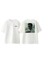 Fight Club 8 Design Back Printed Cotton White Oversize T-Shirt