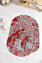 Digital Printed Non-Slip Base Washable Oval Bath Mat Set of 2 Toilet Seat Covers