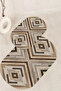 Digital Printed Non-Slip Base Washable Oval Bath Mat Set of 2 Toilet Seat Covers - 3