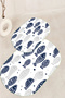 Printed Non-Slip Base Washable Fish Pattern Oval Bath Mat Set of 2 Toilet Seat Covers - 6