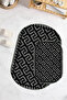 Digital Printed Non-Slip Base Washable Oval Bath Mat Set of 2 Toilet Seat Covers - 6