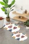 Digital Non-Slip Base Washable Oval Bath Mat Set of 2 Toilet Seat Covers - 4