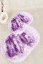 3D Printed Non-Slip Base Washable Oval Bath Mat Set of 2 Toilet Seat Covers - 7