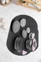 Digital Printed 3D Non-Slip Base Washable Oval Bath Mat Set of 2 Toilet Seats - 4