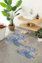 Digital Printed Non-Slip Base Washable Oval Bath Mat Set of 2 Toilet Seat Covers - 4