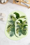 Digital Non-Slip Base Washable Floral Oval Bath Mat Set of 2 Toilet Seat Covers - 3