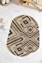 Digital Printed Non-Slip Base Washable Oval Bath Mat Set of 2 Toilet Seat Covers - 2