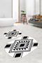 Digital Printed Non-Slip Base Washable Oval Bath Mat Set of 2 Toilet Seat Covers - 4