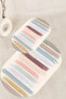 Digital Printed Non-Slip Base Washable Oval Bath Mat Set of 2 Toilet Seat Covers - 2