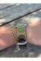 Stylish Steel Cord with Silver Color Green Dial Waterproof Women's Watch - 4