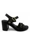 2420Genuine Leather Casual Women's Sandals-Black - 2
