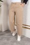 Elastic Waist Linen Trousers - Mink / A0104 - 2
