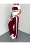 PANELED STRIPE-DETAIL MODAL FABRIC TRACKSUIT SET - 2
