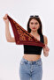 Dark Burgundy Terrazzo - Madrid Model Scarf Estascarf - 7