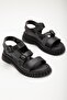 Champagne Thick Soled Belted Women's Daily Sandals - 2