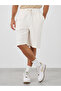 Oversized Solid Shorts with Drawstring